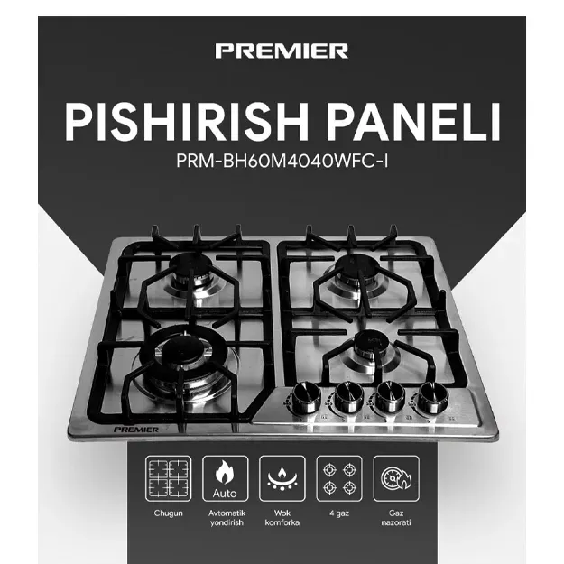 Barochnaya panel Premier PRM-BH60M4040WFC-I Stalnoy