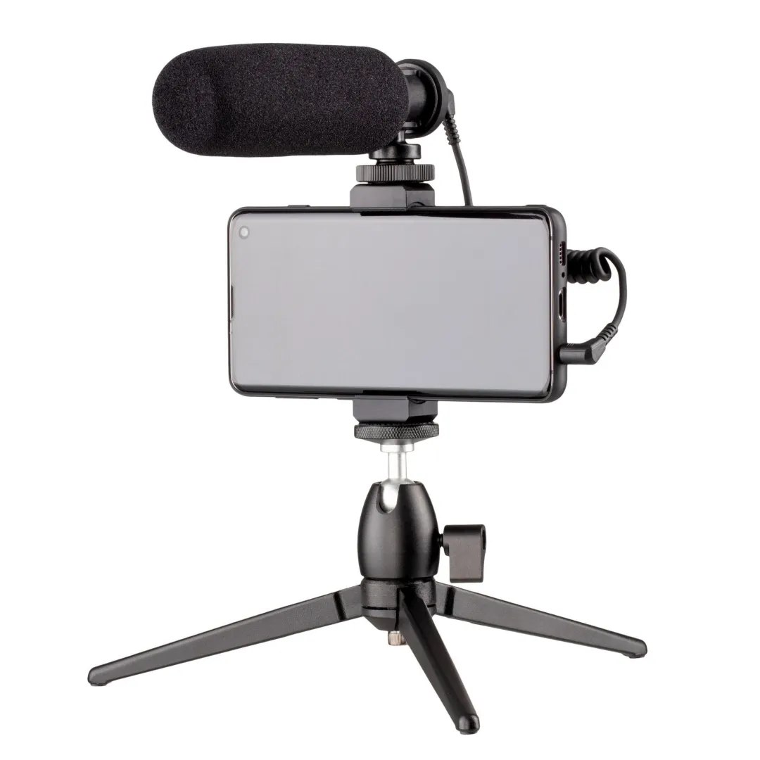 Maono by 2E MM011 Vlog KIT mobil qurilmalar uchun + tripod, 3,5 mm mikrofoni