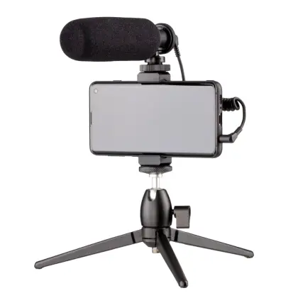 Maono by 2E MM011 Vlog KIT mobil qurilmalar uchun + tripod, 3,5 mm mikrofoni