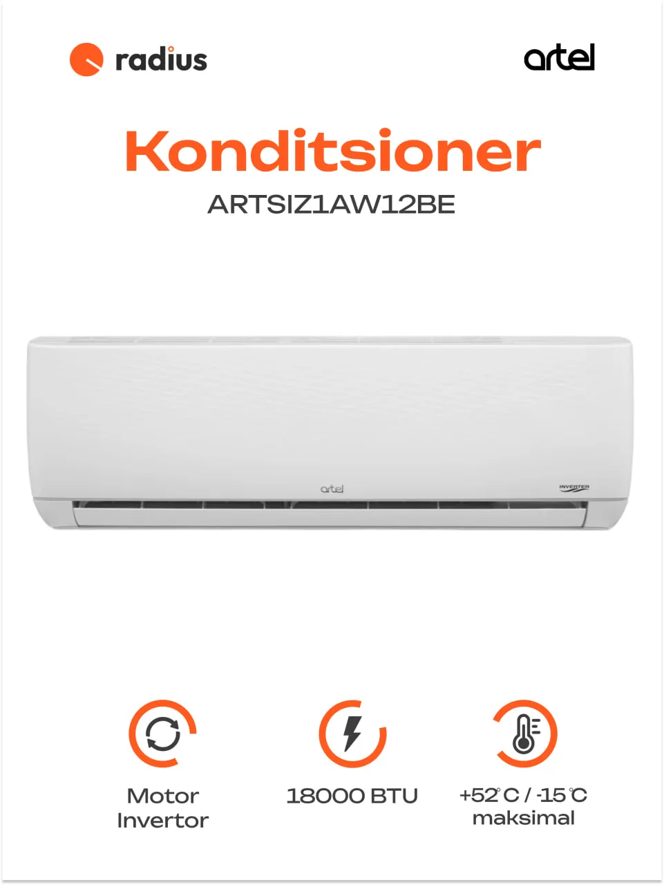 Konditsioner Artel ARTSIZ1AW12BE Shahrisabz-S 12 FDI