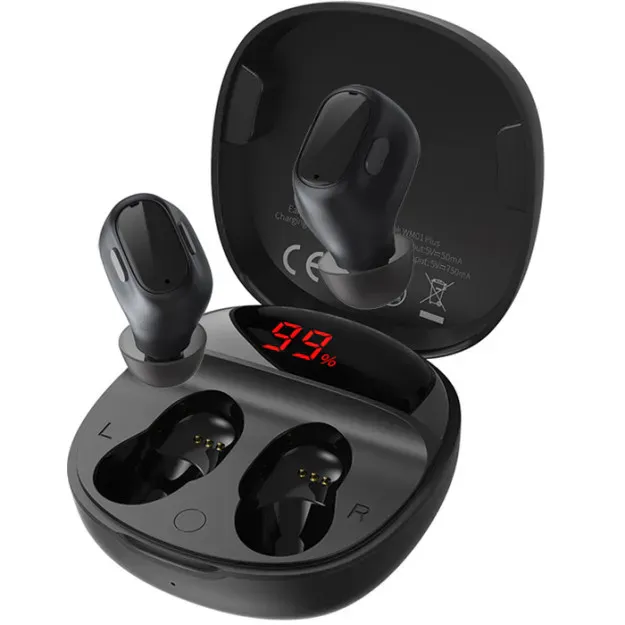 Simsiz quloqchinlar Baseus WM01 Plus Qora