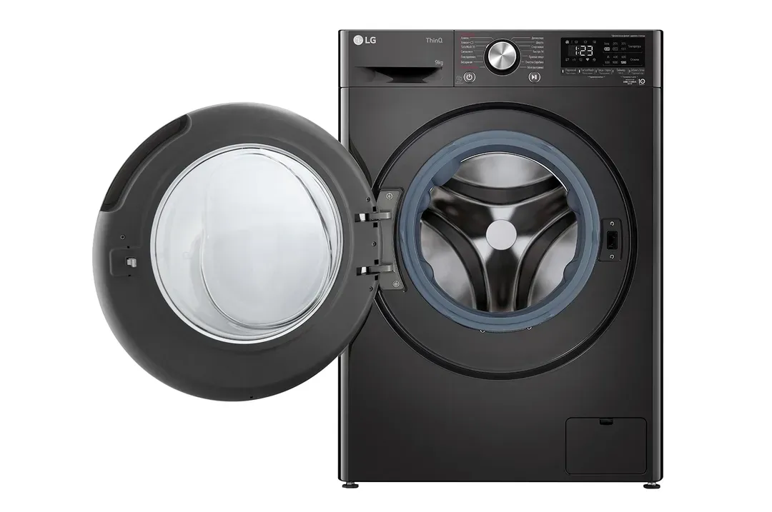 Kir yuvish mashinasi LG F2V9FW9P AI DD™ / TurboWash™360˚ / Steam+, qora