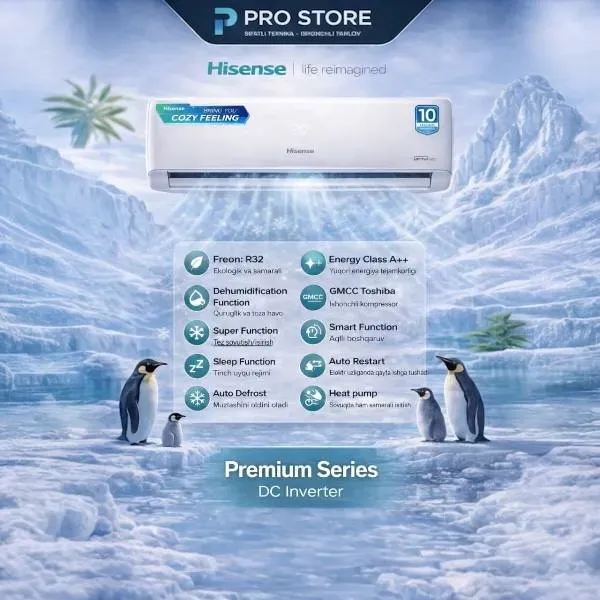 Konditsioner Hisense Premium Series 12, oq