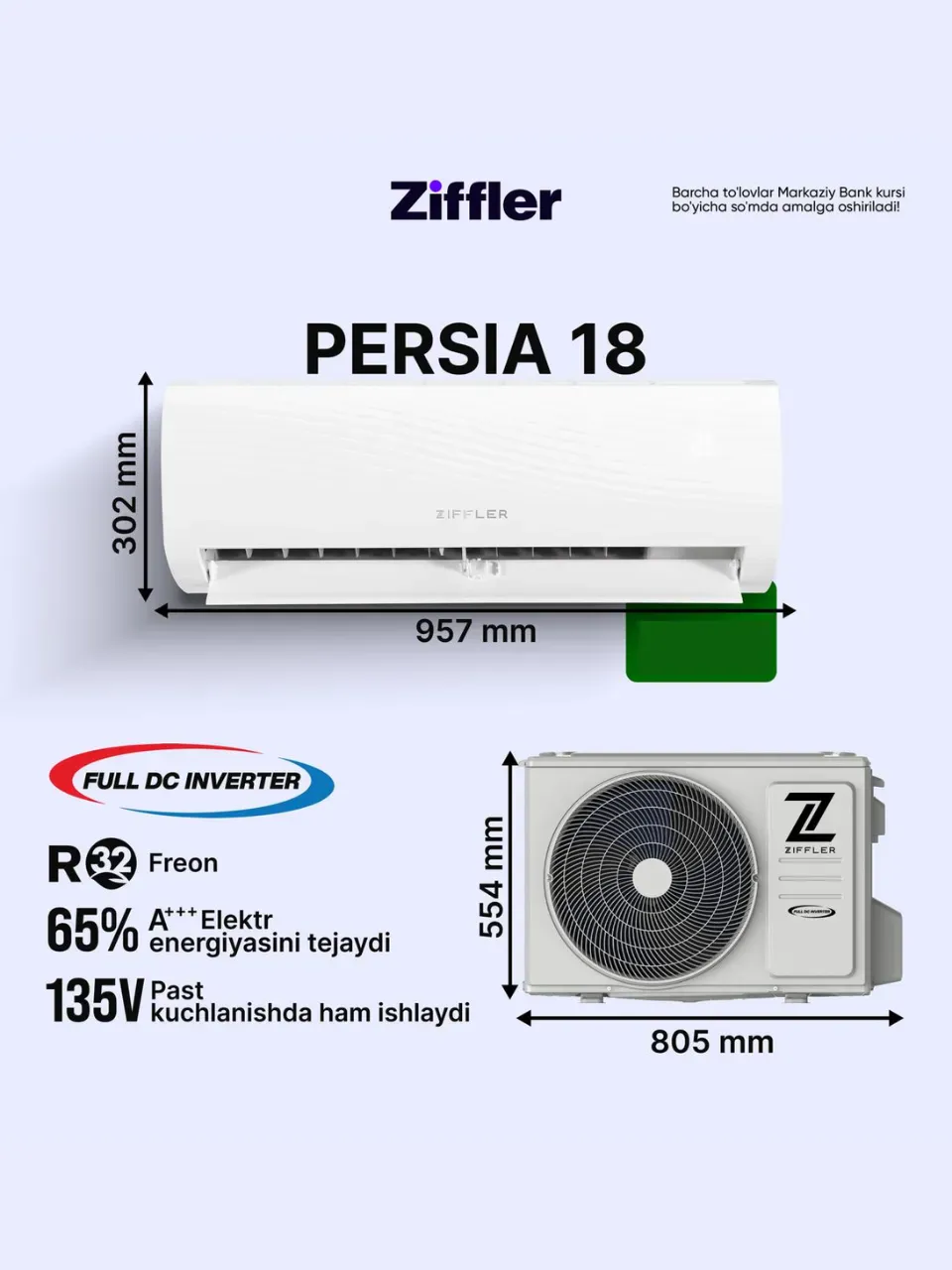 Konditsioner Ziffler PERSIA 18, oq