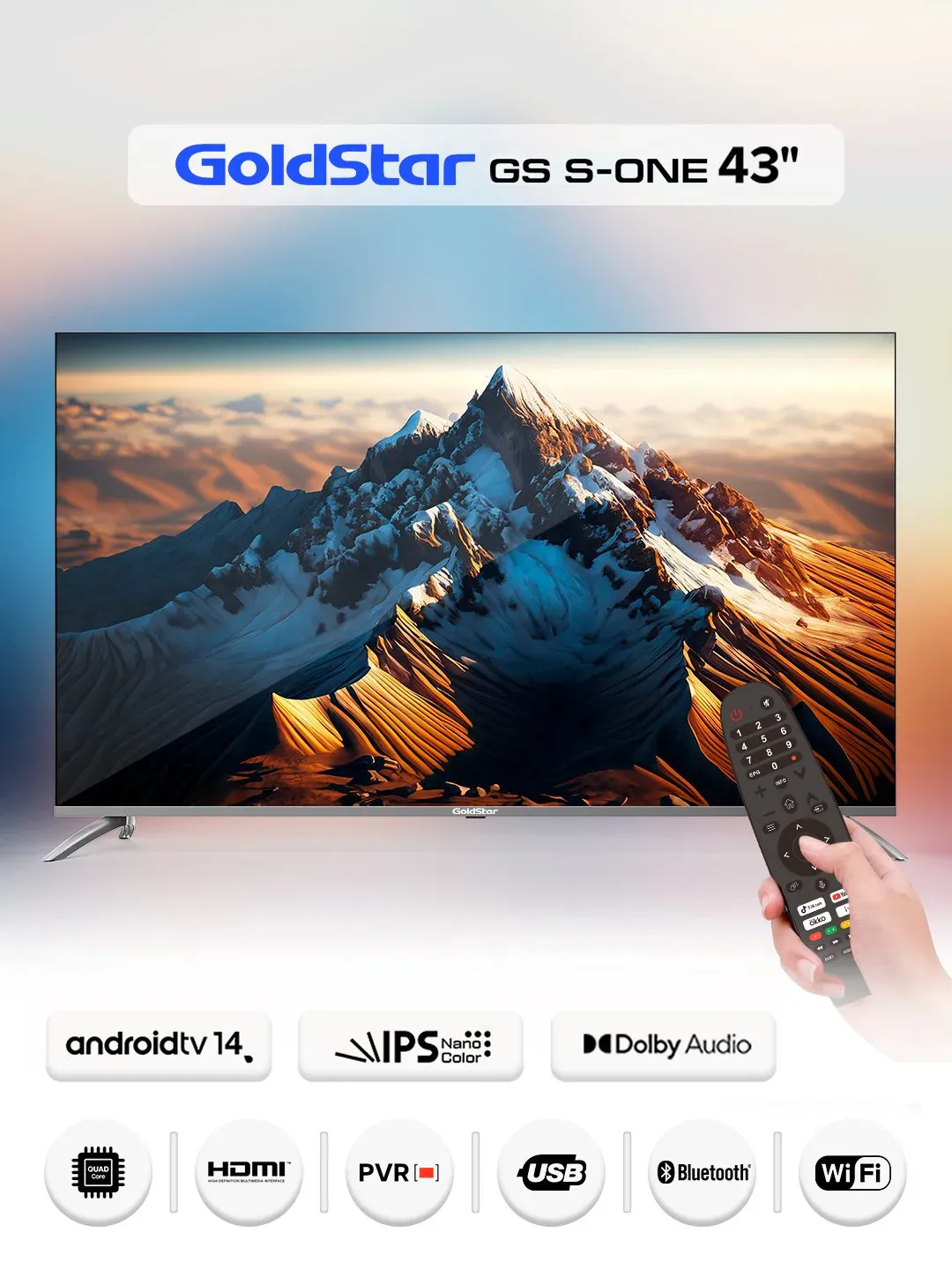 Televizor GoldStar 43GS96 43", qora