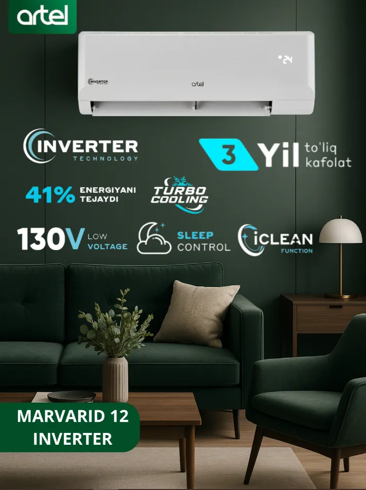 Кондиционер Artel Marvarid 12 inverter, белый