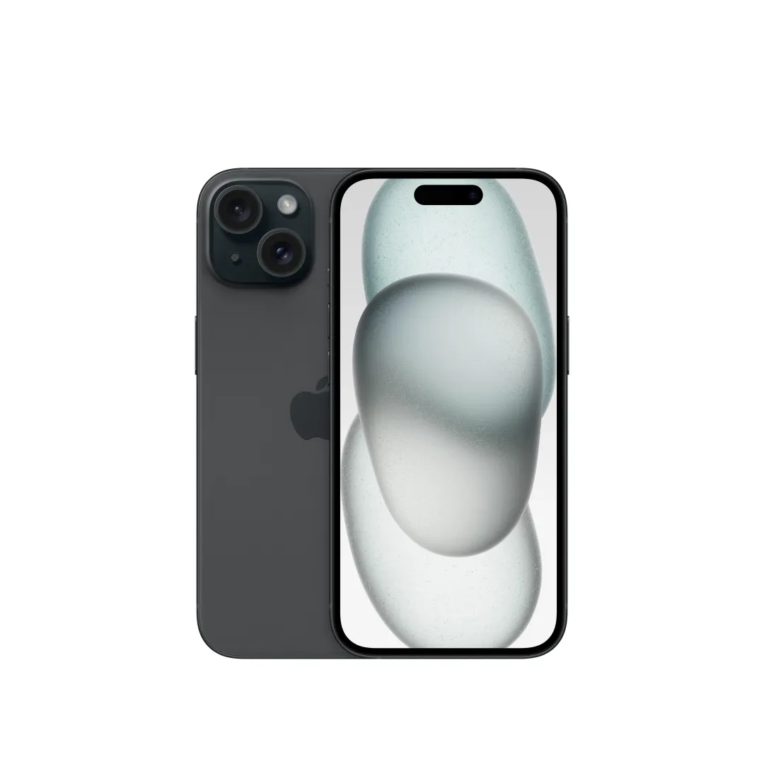 Smartfon Apple iPhone 15 128GB Black (MTP03HX/A)