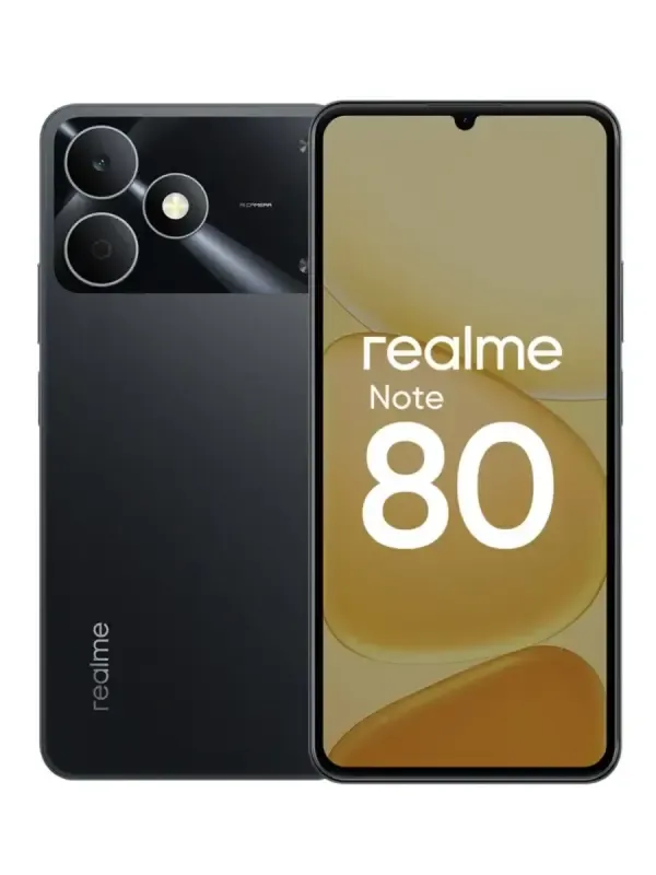 Smartfon Realme Note 80 Qora, 4 GB, 64 GB