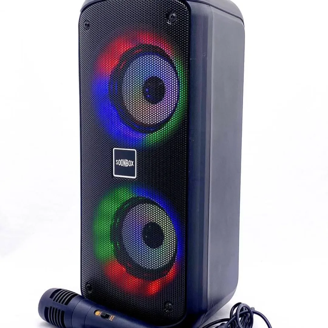 Караоке - колонка Bluetooth "Soonbox S4421", с проводным микрофоном