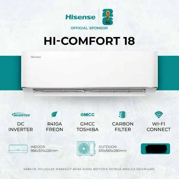 Konditsioner Hisense HI-COMFORT 18, oq