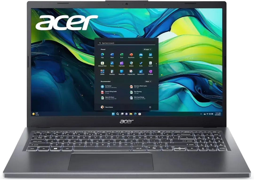 Noutbuk Acer Aspire 5 A515-58M-53ES / i5-13420H / 8 GB / SSD 512 GB / 15.6", Steel Gray